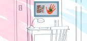 Baby Memory Prints Paint Wall Family Frame Mavi - 4