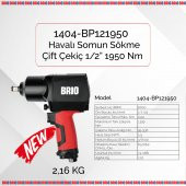 Brio Havalı Somun Sökme 1/2 1950 Nm Çift Çekiç 2,16 Kg - 2