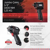 Brio Havalı Somun Sökme 1/2 1400 Nm Jumbo Çekiç 1,21 Kg - 3