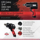 Brio Havalı Somun Sökme 3/4'' 1950 Nm Çift Çekiç 2,21 Kg - 3