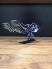 Büyük Kartal Kanatları Lazer Kesim Masaüstü Dekor Kaplamalı - 2