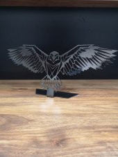 Büyük Kartal Kanatları Lazer Kesim Masaüstü Dekor Kaplamalı - 3