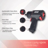 Brio Havalı Somun Sökme 1/2 1756 Nm Çift Çekiç 1,91 Kg - 4