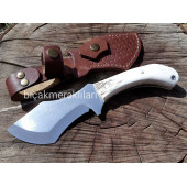 El İşçiliği Av Bıçağı 25cm 4mm Çelik Geyik Boynuzu Sap - 1