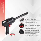 Brio Havalı Somun Sökme 3/4'' Uzun Paso 2034 Nm Çift Çekiç 4,04 Kg - 3