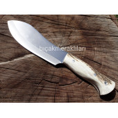 Geyik Sap Geniş Ağız Av Bıçağı 4116 Çelik 25cm - 1