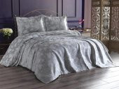 Çeyiz Diyarı Çınar Jakarlı Yatak Örtüsü Silver thumbnail 1