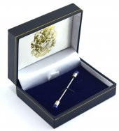 Gömlek Yaka İğnesi Metal Mavi Taşlı - 1