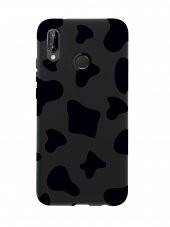 Huawei P20 Lite İnek Desenli Premium Silikonlu Telefon Kılıfı - 3