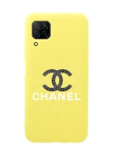 Huawei P40 Lite Channel Desenli Premium Silikonlu Telefon Kılıfı - 1