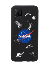 Huawei P40 Lite NASA Desenli Premium Silikonlu Telefon Kılıfı - 4