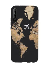 Huawei Psmart Pro Harita Desenli Premium Silikonlu Telefon Kılıfı - 2