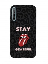 Huawei Psmart S Stay Grateful Premium Silikonlu Telefon Kılıfı - 1