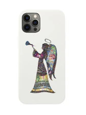 iPhone 12 Pro MAX Mandala Melek Kız Premium Silikonlu Telefon Kılıfı - 5