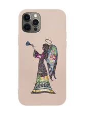 iPhone 12 Pro MAX Mandala Melek Kız Premium Silikonlu Telefon Kılıfı - 1