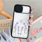 Çiçekli iPhone 11 Kamera Korumalı Telefon Kılıfı - 5