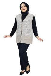 YELPAZE DESENLİ KISA ANNE YELEK - 2