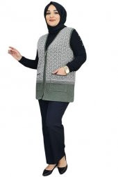 YELPAZE DESENLİ KISA ANNE YELEK - 3