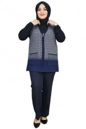 YELPAZE DESENLİ KISA ANNE YELEK - 4
