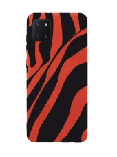 Samsung Note 10 Lite Zebra Desenli Premium Silikonlu Telefon Kılıfı - 3