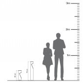 Fonelight Bahçe Aydınlatması Bollard 3000K AKA020-CU35 Antrasit - 5