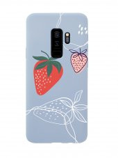 Samsung S9 Plus Çilek Desenli Premium Silikonlu Telefon Kılıfı - 1