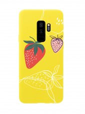 Samsung S9 Plus Çilek Desenli Premium Silikonlu Telefon Kılıfı - 2