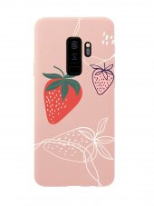 Samsung S9 Plus Çilek Desenli Premium Silikonlu Telefon Kılıfı - 3