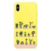 Kaktüs Bahçesi Tasarımlı iPhone XS Max Telefon Kılıfı - 2