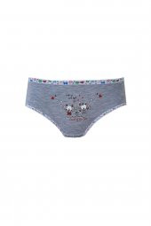 Tutku İç Giyim 6lı Kız Çocuk Baskılı Renkli Külot Likralı Slip - 4