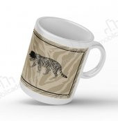 Dafoni Art Fashion Leopar Beyaz Kupa Bardak - 1