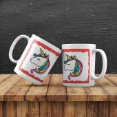 Unicorn Ay Masa Lambası Defter Kupa Hediye Seti - 2