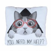 Kedi Puf Yastık Kedi Kupa Hediye Seti - 3