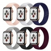 Apple Watch Solo Loop Sarı Silikon Kordon 42mm - 3