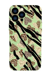 iPhone 13 Pro Uyumlu Love Animals Kamera Lens Korumalı Darbe Emici Silikonlu Lansman Kılıf - 1