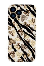 iPhone 13 Pro Uyumlu Love Animals Kamera Lens Korumalı Darbe Emici Silikonlu Lansman Kılıf - 2