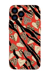 iPhone 13 Pro Uyumlu Love Animals Kamera Lens Korumalı Darbe Emici Silikonlu Lansman Kılıf - 3