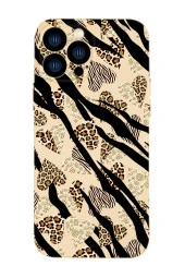 iPhone 13 Pro Uyumlu Love Animals Kamera Lens Korumalı Darbe Emici Silikonlu Lansman Kılıf - 5