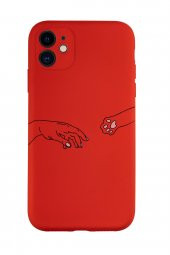 iPhone 11 Uyumlu Hand and Paw Desenli Kamera Korumalı Lansman Kılıf Premium Silikonlu - 4