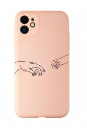 iPhone 11 Uyumlu Hand and Paw Desenli Kamera Korumalı Lansman Kılıf Premium Silikonlu - 6