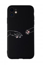 iPhone 11 Uyumlu Hand and Paw Desenli Kamera Korumalı Lansman Kılıf Premium Silikonlu - 8