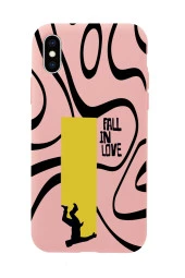 iPhone Xs Max Fall In Love Premium Silikonlu Telefon Kılıfı - 5