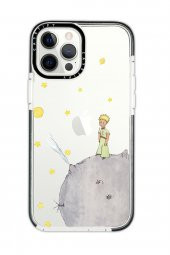 iPhone 12 Pro Casetify Küçük Prens Desenli Anti Shock Premium Silikonlu Siyah Kenar Detaylı Telefon Kılıfı - 1