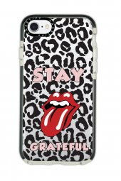 iPhone 6 Casetify Stay Grateful Desenli Anti Shock Premium Silikonlu Siyah Kenar Detaylı Telefon Kılıfı - 1