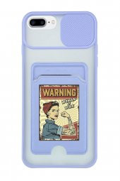 iPhone 6 Plus Uyumlu Women At Work Desenli Kamera Korumalı ve Kartlıklı Telefon Kılıfı - 2