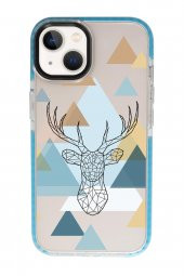 iPhone 13 Polygon Deer Candy Bumper Darbe Emci Silikonlu Telefon Kılıfı thumbnail 4