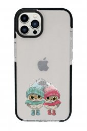 iPhone 13 Pro Max Bereli Baykuşlar Candy Bumper Darbe Emci Silikonlu Telefon Kılıfı thumbnail 1