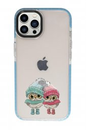 iPhone 13 Pro Max Bereli Baykuşlar Candy Bumper Darbe Emci Silikonlu Telefon Kılıfı thumbnail 4