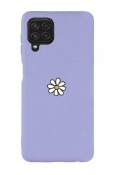 Samsung Galaxy A22 Uyumlu Papatya Desenli Premium Silikonlu Lansman Telefon Kılıfı - 4