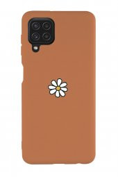 Samsung Galaxy A22 Uyumlu Papatya Desenli Premium Silikonlu Lansman Telefon Kılıfı - 6